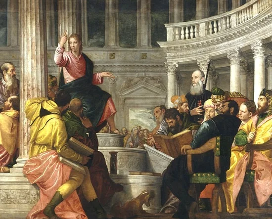 Finding the child Jesus in the Temple