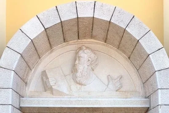 Above Saint James' Church Door
